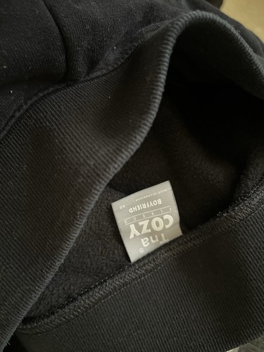 ARITZIA Tna Cozy Fleece Boyfriend Jogginghose mit Bündchen X Small schwarz - Bild 7 von 7
