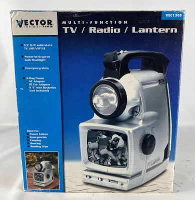 Portable Multi-Function Lantern 5.5'' TV AM/FM/WB Radio Siren Flashlight Compass