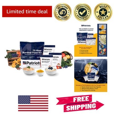 Tasteful 72-Hour Emergency Food Supply with 25- Durability - 20 Servings