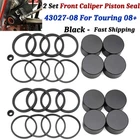 2 Sets Front Brake Caliper Rebuild Piston Seals For Harley Touring 2008-2022