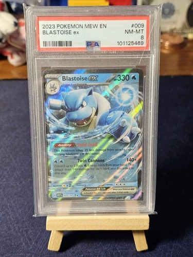 PSA 8 - Blastoise ex 009/165 – Scarlet & Violet 151 – Holo