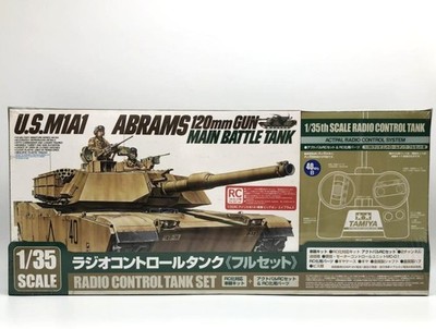TAMIYA 1/35 #48201 RC U.S. M1A1 ABRAMS Model Kit w/Transmitter Incl US duty