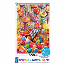 Ceaco Sweets 300 Piece 2-In-1 Oversized Puzzle Set