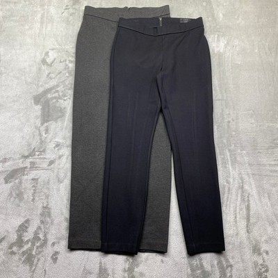Lot of 2 J Crew Pixie Pants Stretch Slim Leg Ankle Zip Women's Size S Fits 27''