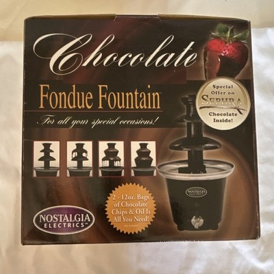 Nostalgia Electrics CFF-965 3-Tier Chocolate Fountain Stainless Steel Electric