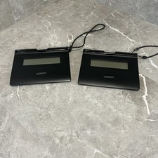  2 Wacom STU-300 / 01 USB LCD Signature Tablet Pad with Stylus Pen NO USB CORD
