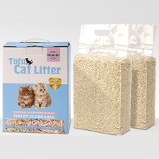 Tofu Cat Litter 11.2Lb 5.6Lb 2Bag Clumping, 100 Natural Raw Materials, Clumpin