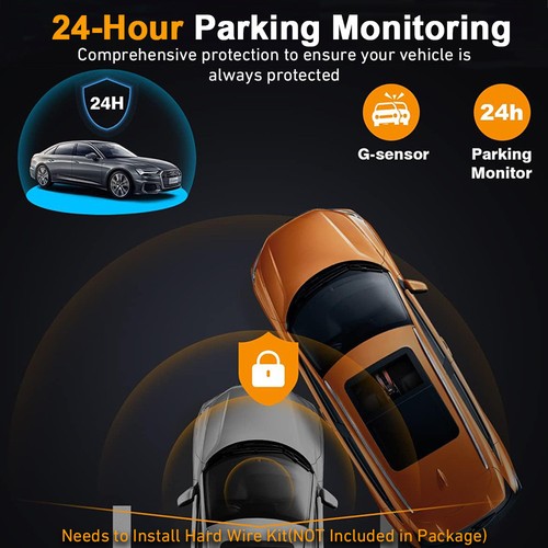 4 Channel Dash Cam 360° Dash Camera FHD 1080P Front Rear Inside Driving Recorder - Picture 9 of 12