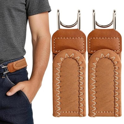 2 Stück Gürtel Ohne Schnalle Unsichtbarer Elastischer Gürtel Herren Damen