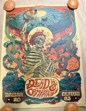Dead & Company 5/20/23 Kia Forum Inglewood CA Dave Kloc AP KRAFT MANILA Poster💀