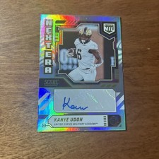 KANYE UDOH Auto Next Era NIL 2025 Panini Score Football NEN-KUD