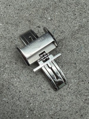 #1971 LONGINES L639077045 FALTSCHLIEßE 18mm CLASP BUCKLE SCHLIEßE EDELSTAHL