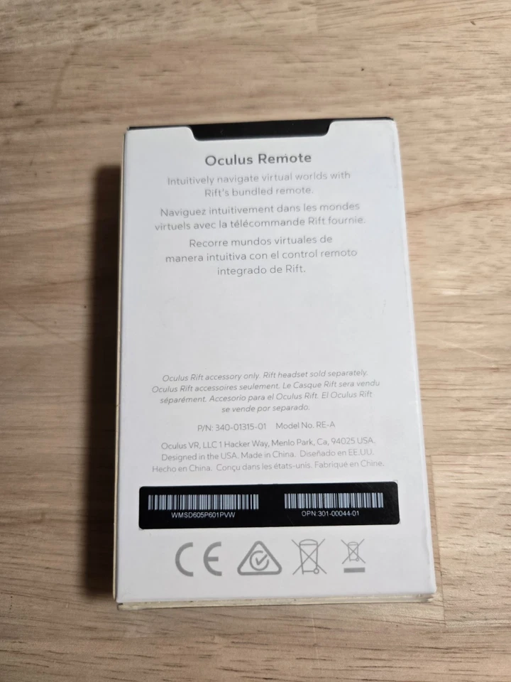 Genuine Oculus Rift CV1 VR  Wireless Remote NEW! - Image 2 of 3