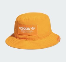 Adidas Adicolor 3S Life Bucket Sombrero Unisex Ropa Deportiva Sombrero Informal Gorra Naranja