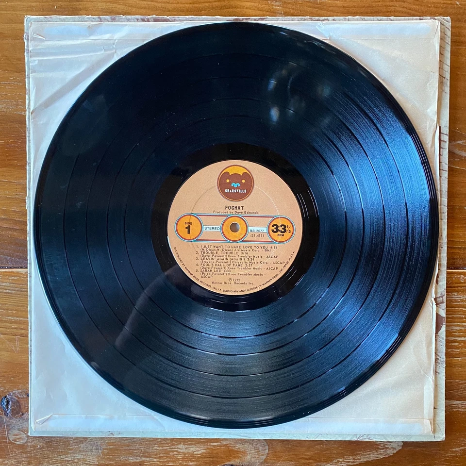 Foghat – Debut Self-Titled Blues Rock-Hard Rock Vinyl LP - Savoy Brown - OG - Image 3 of 4