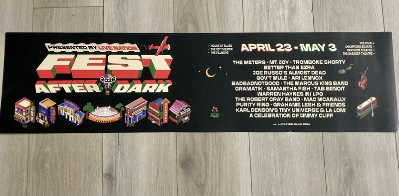 New Orleans NOLA Jazz Fest After Dark 2026 Poster