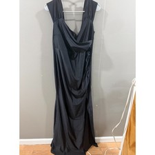 1X Fashion Nova Black long formal dress