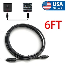 6FT Premium Digital Audio Optical Optic Fiber Cable Toslink SPDIF Cord 6 ft HD