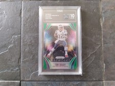 Tom Brady 2019 Panini Prizm #FW-TB Fireworks Green Prizm TAG Gem Mint 10 