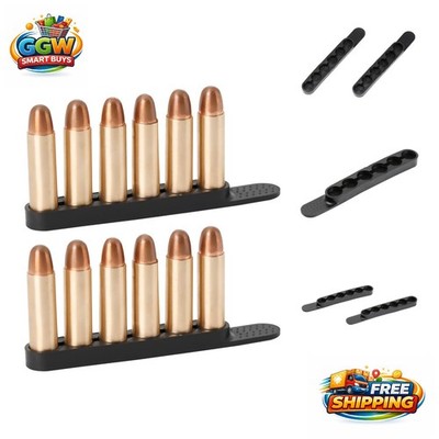 Effortless Compact Ammo Speed Loader - 6 Rounds for .38/.357 Revolvers, 2-Pack