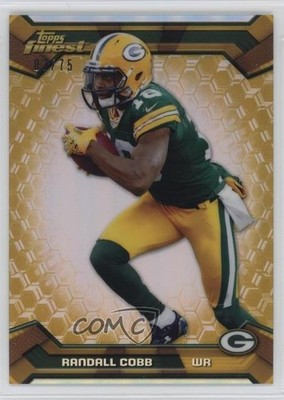 2013 Topps Finest Gold Refractor 2/75 Randall Cobb #97 0dk