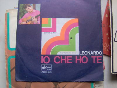 7' LEONARDO IO CHE HO TE-NEW TROLLS SANREMO 1969 EX+++ N/MINT