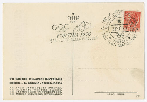 1956 Olympic Games Postcard Diving Signed Knape Dibiasi Duchkoba Barnett & more - Picture 2 of 9