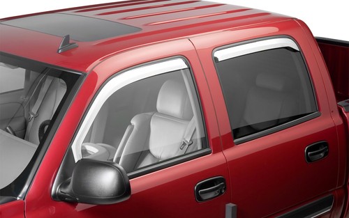 Putco Element Chrome In-Channel Window Visors Deflectors for Ram 1500 2500 3500 - Picture 2 of 5