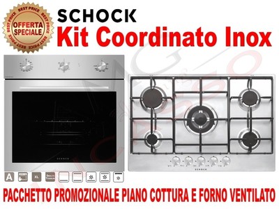 OFFERTA Elettrodomestici Schock Inox Forno SFP52IXN + Piano Cottura  STS855IX | eBay