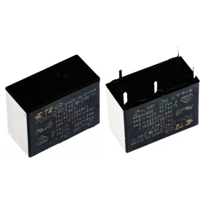 2Pcs TYCO PCH-124D2H 24VDC Power Relay 5Pins 5A/3A 277VAC