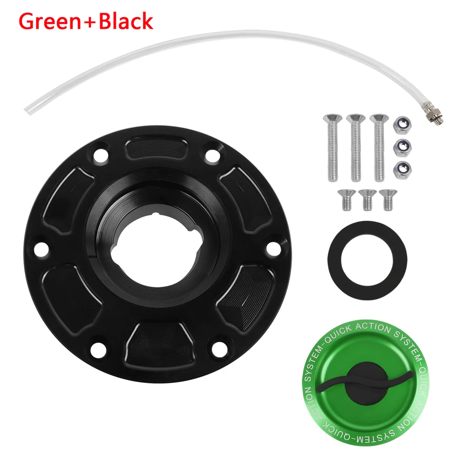 For Aprilia RSV4 RR RF 1100 Factory RSV 1000 R CNC Keyless Gas Tank Cap Cover - Image 4 of 4