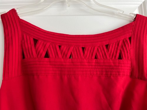 NEU ohne Etikett 75 % RABATT LIPPENSTIFTROT Damenkleid rot neu mit Etikett Größe 12 Banana Republic - Bild 3 von 11