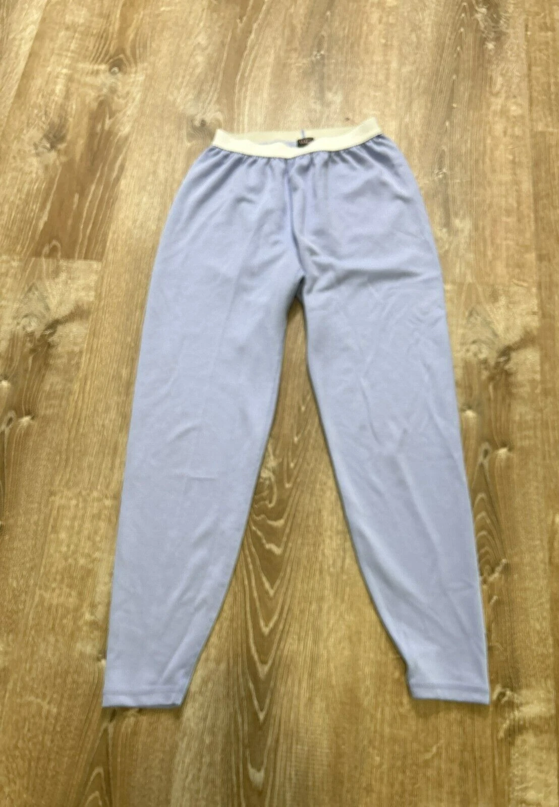 LL BEAN Long Johhn Pant Women Small Purple Polyester USA Made Bottom Base Layer