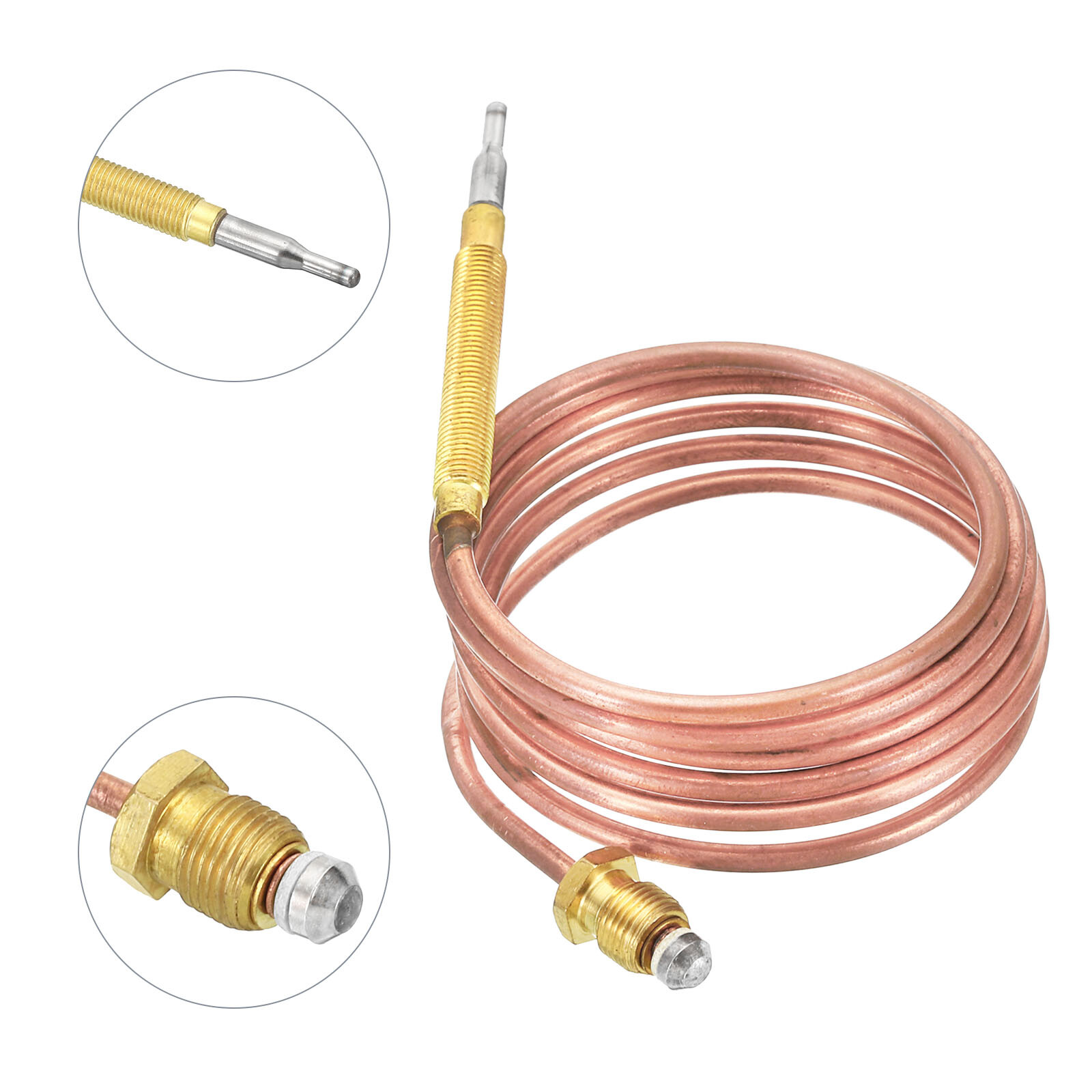 1200mm Thermocouple, 1Set Gas Thermocouple Kit M6x0.75 M9 5 Universal