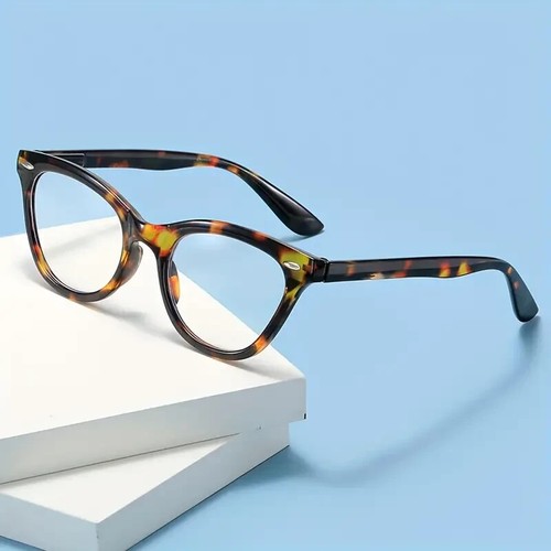 Reading Glasses Cat Eye Presbyopic Blue Light 2 Piece Set Strength +1.00 new - Picture 3 of 5