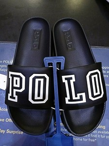 white ralph lauren slides