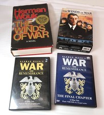 LOT Winds of War / War  Remembrance COMPLETE DVD Sets  Book Herman Wouk