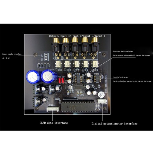 1pc F12 MUSES72320 Preamplifier Board Volume Control + IR Remote Control - Picture 3 of 6