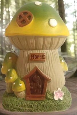 Mushroom Fairy House : 5'' Wonderland Mystical Fantasy Decor   Home / Garden 