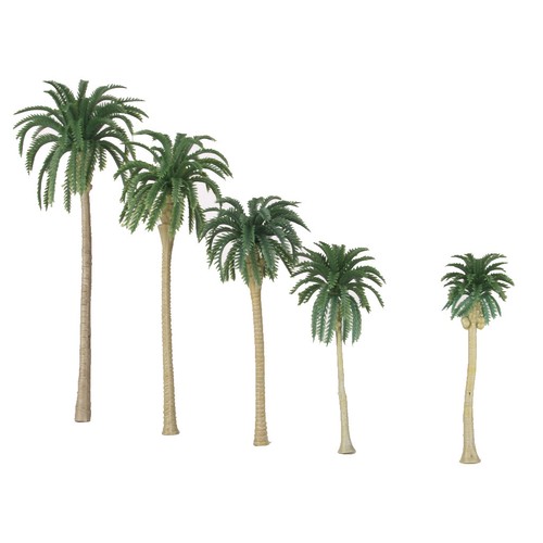 20pcs/Set Palm Tree Scenery Model Tree 1/150 Train Railway Dollhouse 1/150 Scale - Picture 3 of 8
