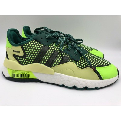 Adidas Nite Jogger Sneakers Green/White 3M Reflective EF5406 Men s Size 12 NWT