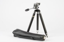 Aragon Tripod w/ Pan Head Multi-Section, 10" Folded Case, Vintage, Nice