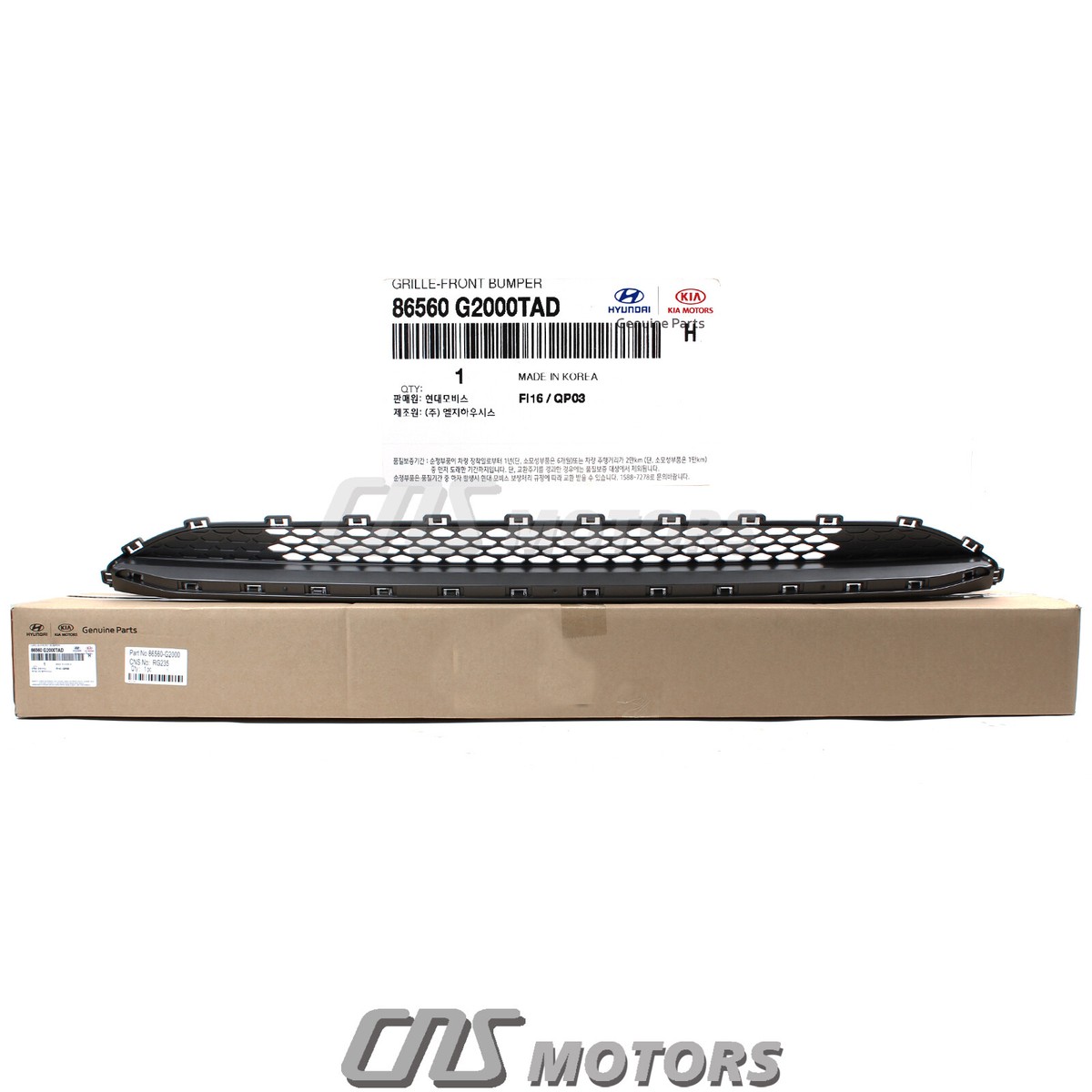 GENUINE Front Bumper Grille Lower for 2017-2019 Hyundai