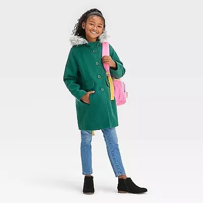 Girls olive top green jacket