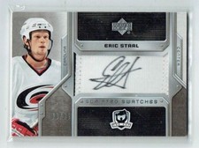 06-07 UD Upper Deck The Cup Scripted Swatches  Eric Staal  /25  Patch  Auto