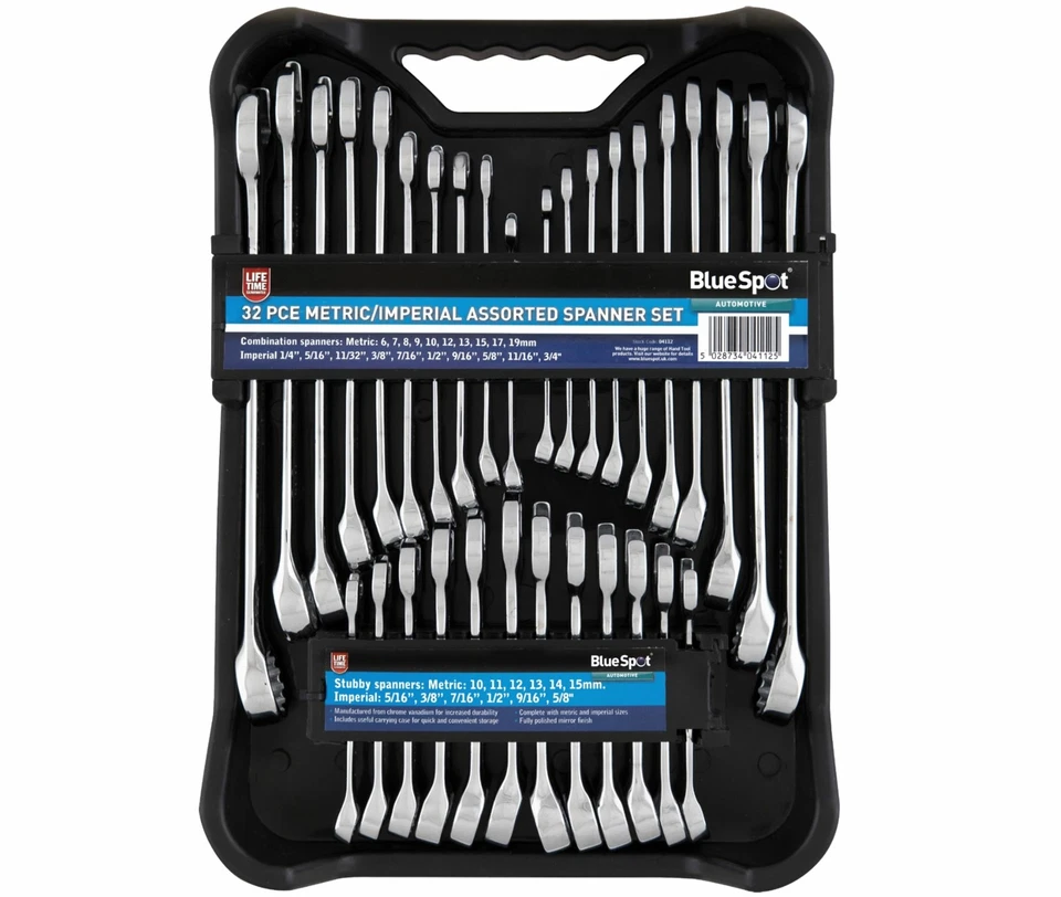 Set Chiavi Combinate Cuscinetto Metrico Stubby Chiave Chiavi 32pc 04112 - Immagine 2 di 4