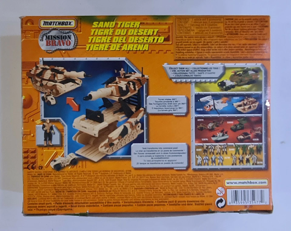 MATCHBOX 1998 MISSION BRAVO SAND TIGER NEW UNOPENED NOS - Image 2 of 4