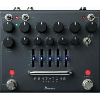 Ibanez PTPRE Pentatone Preamp Distortion Guitar Effects Pedal Analog Circuit