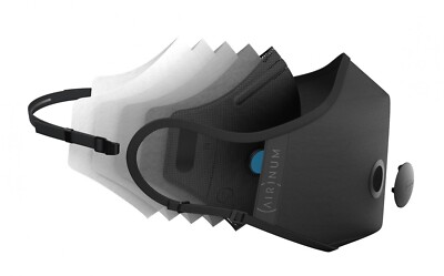 Airinum Urban Air Mask 2.0 Grey Size M 2 Filter Packs in USA for