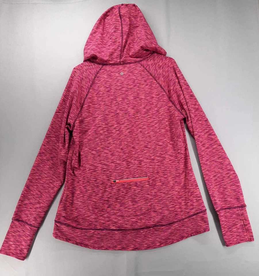 Sudadera con Capucha Mandarina Para Mujer XL Rosa Púrpura Ropa Activa Pullover Bolsillos Agujeros para Pulgar Foto 4 de 4